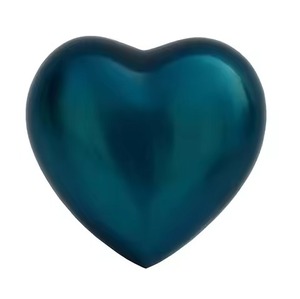 Urna Conmemorativa de Aluminio con Forma de Corazón y Base Metálica, Urna Funeraria Resistente en Forma de Corazón para Cenizas Humanas de Adultos, Recipiente Decorativo - Product Image 3