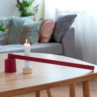 Juego de Apagavelas y Cortador de Mechas de Aluminio con Mango Metálico, Herramienta Elegante para el Cuidado de Velas, Decorativa y Coleccionable para el Hogar y Regalos