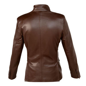 Blazer en cuir pour homme, tendance, anti-plis, haute qualité, prix abordable, avec logo/couleurs personnalisables - Product Image 2