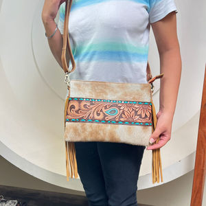 2025 nuevo bolso de mano de moda para mujer, bolso cruzado con flecos de cuero, bolsos de hombro de piel de vaca de diseñador de lujo de alta calidad - Product Image 4