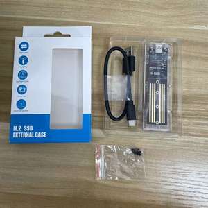 <b>M</b>.<b>2</b> Transparent Plastic Solid State Hard Drive Case Supports Ngff <b>SSD</b> Durable Hard Disk Box - Product Image 6