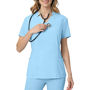 Uniformes Médicos Nuevos Unisex, Conjunto de Uniformes Quirúrgicos de Manga Corta, Pantalones, Ropa de Trabajo para Hospital, Veterinaria, Cirugía, Médico, Enfermera - Product Image 2