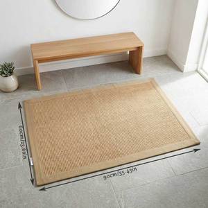 Tapis en jute tissé à la main, durable, tapis de sol tressé, tapis écologique pour la décoration du salon et de la chambre - Product Image 6