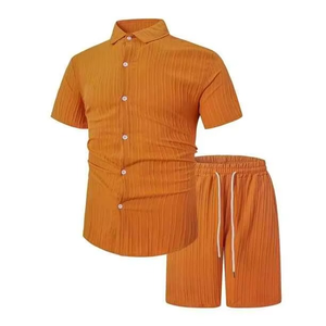 Conjunto de Camisa de Manga Corta Casual con Estampado Digital Hawaiano para Hombre, Talla Grande, Nueva Moda de Verano 2025 - Product Image 2