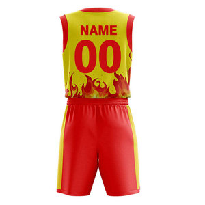 Conjuntos de Camiseta y Pantalones Cortos de Baloncesto, Fabricación en Fábrica, Nuevo Diseño, Impresión por Sublimación, Personalizado, Transpirable, Deportivo - Product Image 3
