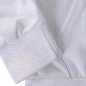 Sweat-shirts à capuche pour femmes, blancs, à manches longues, faible MOQ, en molleton de coton respirant, zippés, décontractés, unis, tricotés, pour femme - Product Image 6