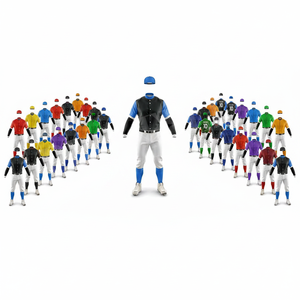 Custom Made Practice Baseball Team Uniforms Breathable Jersey Pants Set for Training Matches and Tournament Player Uniform - Product Image 1