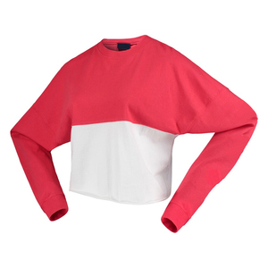 Producto en Oferta, Jersey de Manga Larga para Mujer, Estilo Deportivo, Hombros Caídos, Tejido de Punto, Jersey Corto Deportivo para Dama - Product Image 1