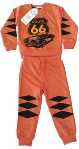 Ensemble sweat à capuche et pantalon dégradé pour garçons et filles Sweat-shirt et pantalon d'hiver confortables Vêtements imprimés - Product Image 3