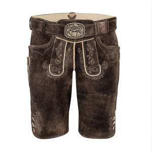 Shorts traditionnels bavarois pour hommes, 100% polyester satiné, imperméables, décontractés et élégants, écologiques, pour l'Oktoberfest allemand - Product Image 4