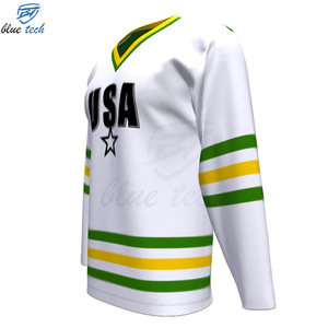 Maillot de hockey sur glace professionnel personnalisé, sublimé, pour équipe, durable, respirant, vêtements de sport, maillot de hockey sur glace personnalisé OEM - Product Image 3