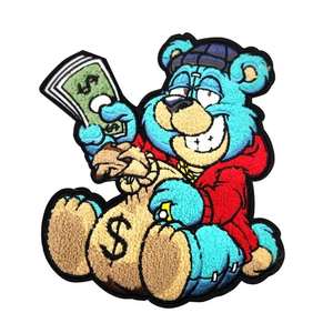 Personalized Name Logo Round 3.1" 8cm Iron on Sew on Chenille Fabric 3D Heart Vests <b>Jackets</b> Hats Tactical Gear - Product Image 3