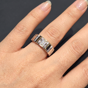 Bague en or blanc 10 carats de luxe avec diamant certifié IGI, bijoux fins classiques et élégants pour mariage, anniversaire et occasions spéciales - Product Image 6