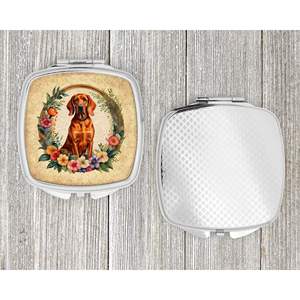 Redbone Coonhound <b>Flowers</b> Compact Folding Handheld Makeup <b>Mirror</b> Portable Travel Decorative Pocket <b>Mirror</b> for Women Girls Gift - Product Image 4