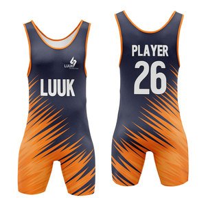 Traje de Lucha Libre Profesional para Hombre, Sublimado Personalizado, Elástico en 4 Direcciones, Transpirable, de Secado Rápido, Ropa Deportiva de Competición - Product Image 1