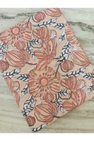 Tissu doux et respirant imprimé à la main, motif floral, 100% coton, tissu pour quilting au mètre, tissu pour confection de robes