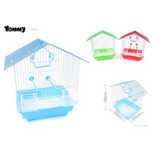 กรงนกยอมมี่ ขนาด 38x30x23 ซม. พร้อมที่นั่งและที่ให้อาหารสำหรับนกขนาดเล็ก - Product Image 2