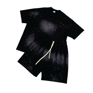 Conjunto de Verano de 2 Piezas con Logotipo Personalizado al por Mayor de Fábrica, Camiseta y Pantalones Cortos Esenciales para Hombre, Conjunto de Camiseta y Pantalones Cortos Estampados - Product Image 1