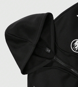 Vente en gros de sweats à capuche streetwear surdimensionnés en coton lourd avec impression graphique, fabricant sur mesure au Pakistan - Product Image 3