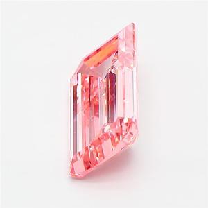 Diamant de laboratoire rose vif fantaisie 3,00 ct VS1, taille émeraude en forme de feuille (FLAME) à facettes, certifié IGI, pierre libre pour la fabrication de bijoux - Product Image 3