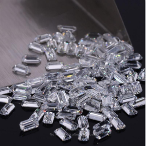 Diamants de laboratoire taille émeraude, couleur EF, certifiés IGI, remplis, RAHA EXPORT RJ621 Inde pour la fabrication de bijoux - Product Image 4