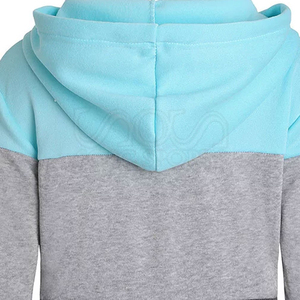Sweat à capuche raglan en mélange de coton pour femme, design personnalisé, bicolore, streetwear professionnel, vêtements de mode, nouveau style 2026 - Product Image 2