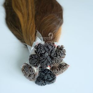 Usine en gros 100% vierge kératine humaine pointe plate Extensions de cheveux longue durée lisse vague naturelle Look sans enchevêtrement - Product Image 4