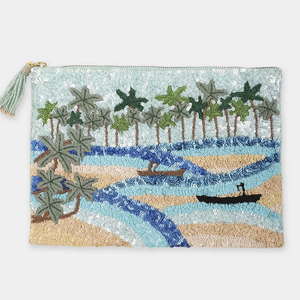 Indian Modern Bohemian Style Summer <b>Embroidery</b> Bags Designer Handmade Beaded Messenger Bag Light Weight Large Capacity Women Bag - Product Image 1