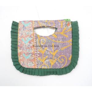 Fashionable Bohemian Style Designer Women kantha Clutch Messenger Shoulder Bag Handmade Lightweight Large Travel Daily - Product Image 1