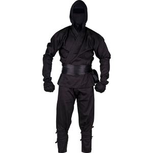 Combinaison de ninja noire d'arts martiaux, uniforme, vente en gros, meilleure qualité, personnalisée - Product Image 1