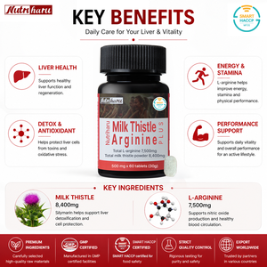Complément alimentaire détoxifiant quotidien pour adultes, le plus vendu, à base de Chardon-Marie, Arginine et extrait naturel de Silymarine, pour le bien-être hépatique et une action antioxydante - Product Image 3