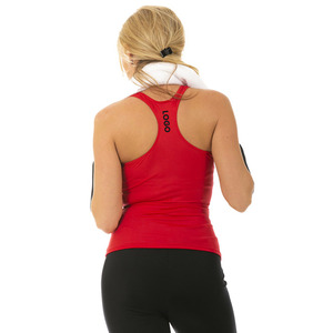 Women's Casual Athletic Tank <b>Tops</b> Quick Dry Polyester Spandex Sports Sleeveless T-Shirt Custom Print Women's Sublimation Tank - Product Image 2