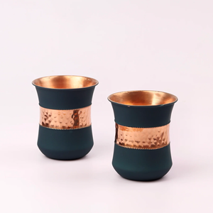Vaso de Cobre Esmaltado Clásico Hecho a Mano con Diseño Floral, Ecológico, Libre de BPA, a Prueba de Fugas, Ligero, Caja de Color Personalizada para Fiestas - Product Image 2