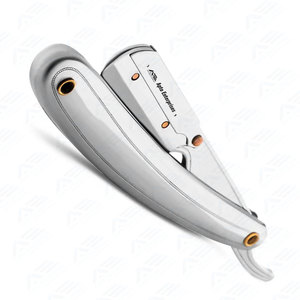 Collier rasoir à raser de haute qualité inspiré des barbiers, pendentif rasoir droit, accessoire de mode élégant pour hommes et femmes - Product Image 2