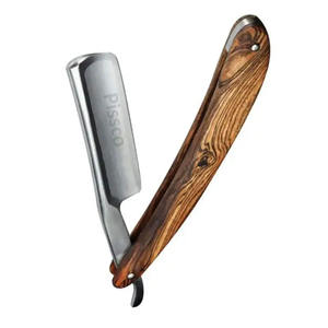 Rasoir droit de barbier en acier inoxydable pour l'épilation, avec lames - Product Image 5