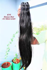 Vendeur en gros de cheveux indiens bruts, Double trame pas cher prix produits de cheveux humains, vendeurs d'extensions de cheveux humains droits - Product Image 6