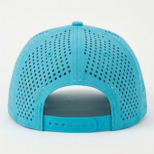 Premium Custom 7 Panel <b>Flat</b> Bill Snapback Breathable Laser Cut OEM ODM Low MOQ, High Quality Perforated Streetwear Snapback <b>Hat</b> - Product Image 6