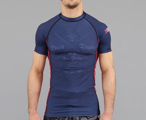 T-shirt de compression de sport pour homme à manches longues, col rond, en polyester respirant, personnalisé - Product Image 4