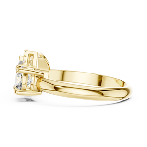 Bague de fiançailles solitaire en diamant cultivé en laboratoire, bague solitaire classique minimaliste pour femme, bijou élégant pour tous les jours - Product Image 1