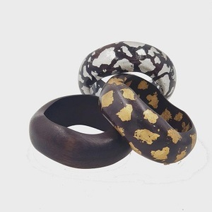 Ensemble de bracelets artisanaux en bois de haute qualité, personnalisables et tendance, pour filles et femmes, F S International Uttar - Product Image 4