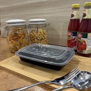 Contenedor de comida para llevar de 24 oz, de un solo compartimento, apto para microondas, compostable, ecológico, con tapa desechable de PP de grado alimenticio, apto para congelador. - Product Image 4