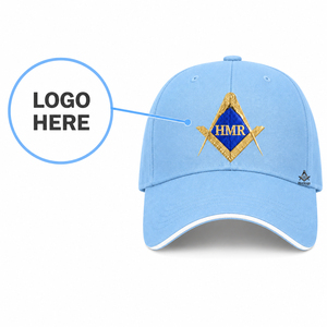 Gorra de Béisbol Ajustable HMR con Logotipo Personalizado, para Hermandades, Fraternidades y Sororidades Masónicas Griegas - Product Image 1