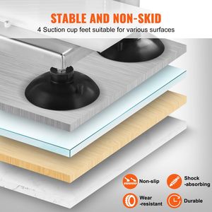 Attrezzature commerciali da cucina in acciaio inox resistente 3/8 pollici tagliatore di pomodoro affettatrice manuale piedi antiscivolo per il taglio - Product Image 5