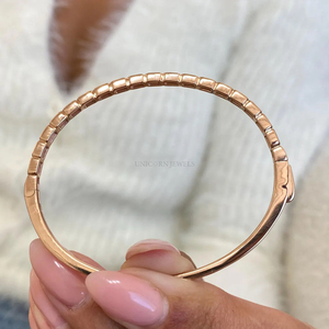 IGI Certified Round Brilliant Lab Grown Diamond Bracelet 14 Carat 10K 14K 18K Yellow White <b>Rose</b> <b>Gold</b> Luxury Tennis Jewelry Gift - Product Image 2
