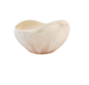 Bol et plat de service décoratifs en résine écologique, fabriqués à la main - Product Image 1