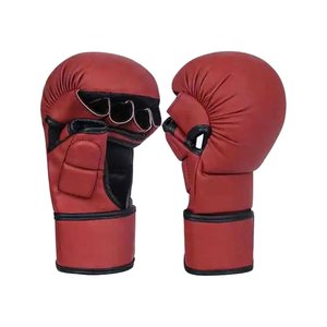 ถุงมือ MMA สำหรับฝึกซ้อม คุณภาพพรีเมียม ราคาขายส่ง RTS สีแดง ออกแบบได้ตามต้องการ สวมใส่สบายสำหรับเยาวชน รุ่น MS-MZ-CGG-06 - Product Image 6