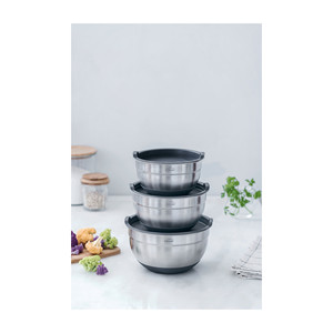 Set di 3 ciotole da cucina in acciaio inox Lacor con coperchi per uso in cucina - Product Image 5