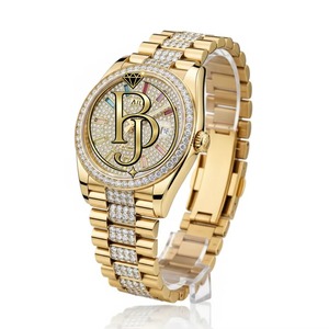 เครื่องประดับ briva นาฬิกาดิจิทัลเพชรโมอิส BJ-012แบบคลาสสิกหรูหรา316L สแตนเลสสตีลระบบกลไกอัตโนมัติเทียบกับ40มม. ตามสั่ง - Product Image 1