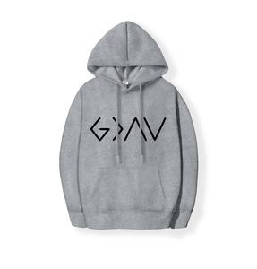 Sudadera con capucha informal holgada para mujer, sudadera con estampado de letras de Color sólido, insignia frontal con logotipo personalizado, venta al por mayor para amantes del invierno - Product Image 2