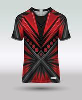 T-shirt de sport de karaté personnalisé pour homme, manches courtes, impression par sublimation, séchage rapide, col rond, coupe classique, motif rouge et noir